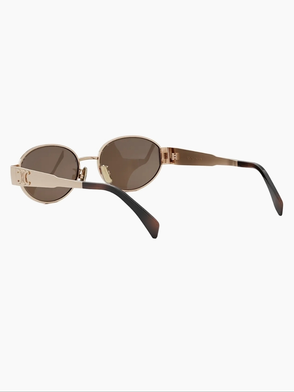 NEW! CELINE Metal Triomphe 54MM Oval Sunglasses GOLD HARDWARE - Picture 11 of 16